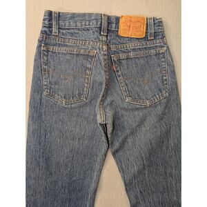VTG Levis 701-0118 Student Jeans Women 25x32 Made USA 80s Button Fly Herringbone